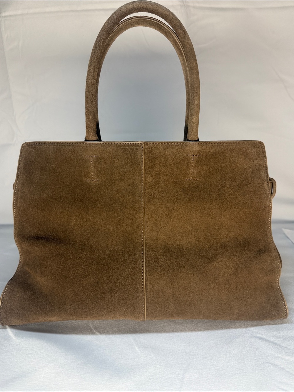 ASOS DESIGN brown suede tote